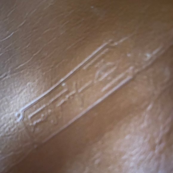 Authentic MCM Visetos Caramel and Tan Coated Canvas Zipper Clutch Purse Handbag - Picture 8 of 10